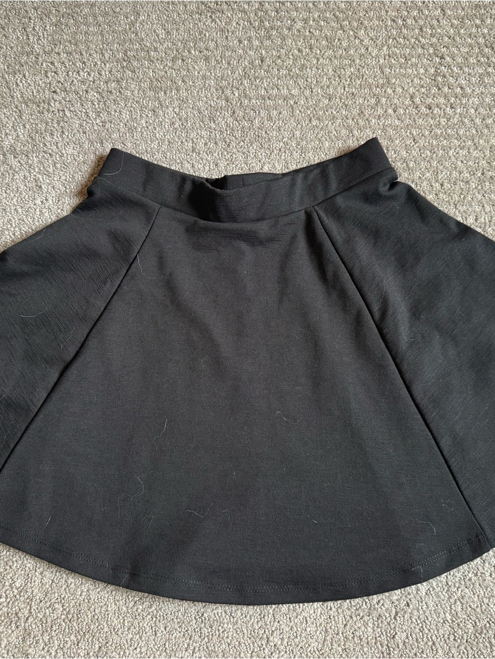 Women's Black A-Line Mini Skirt